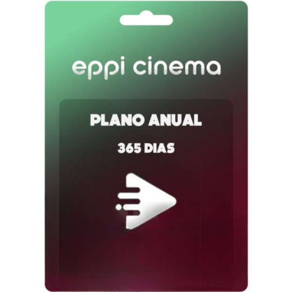 Cartão Eppi Cinema Anual - Assista Filmes e Séries Sem Limites por 1 Ano